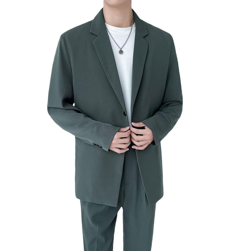 High-End Autumn Korean Style Men's Casual Loose Suit Jacket - Trendy, Mature Look