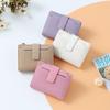 Women's High-End Short Bi-Fold Polyester Wallet with Zipper