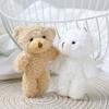 2pcsBlush Bear Pendant Plush Bear Keychain Stuffed Animal Pendant Soft Key Rings