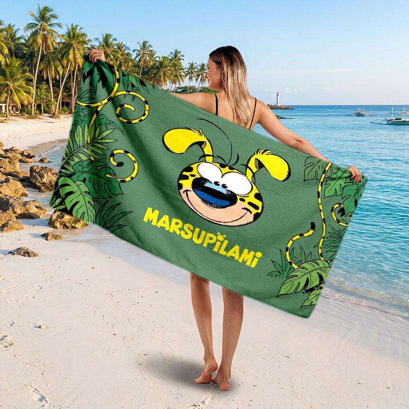 Großes StrandtuchMarsupilami Weiches Saugfähiges Handtuch Strand Bad Zuhause Verwendung