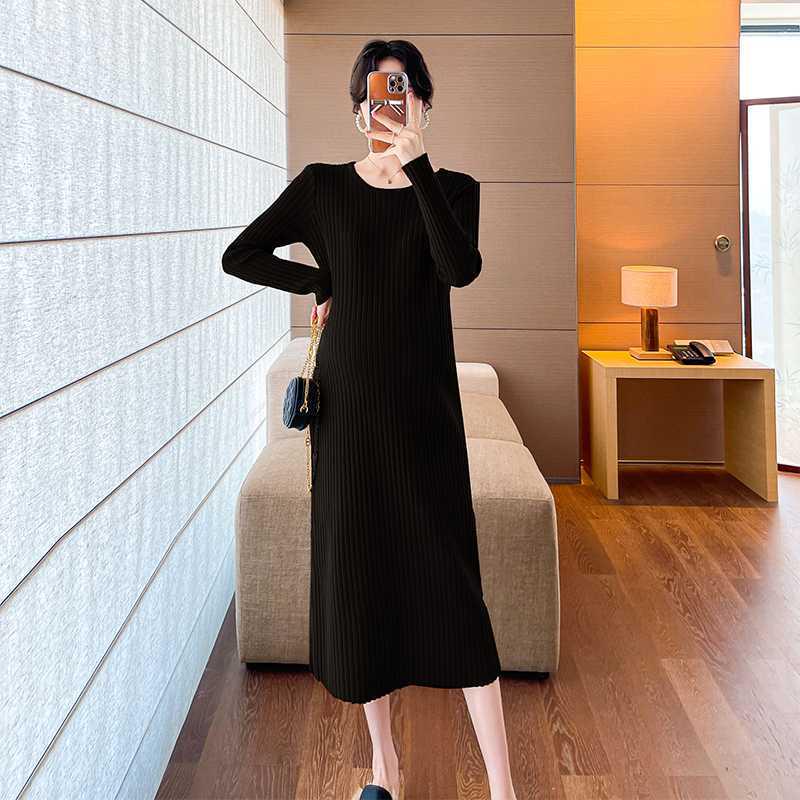 

Устойчивое к пиллингу, сохраняющее форму универсальное шерстяное платье для беременных Large