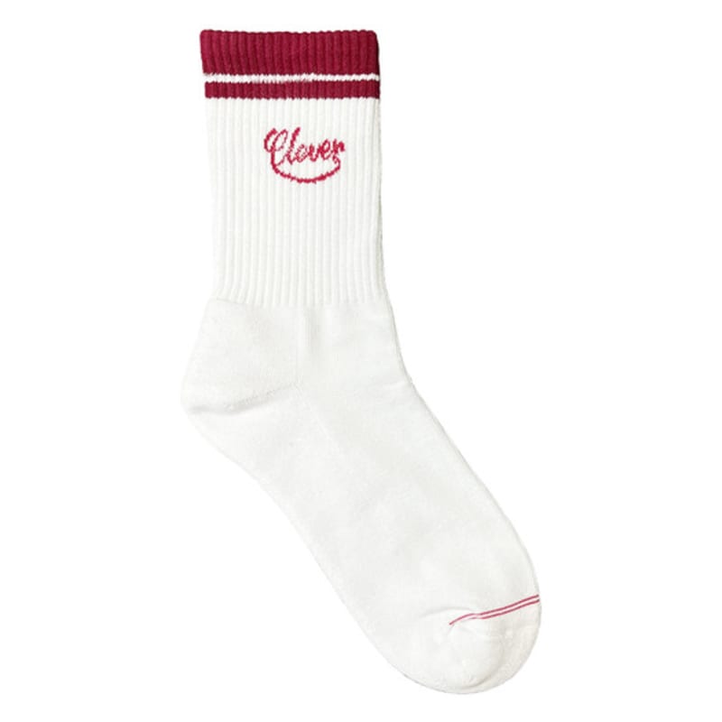 CLEVER FIELD Clever Logo Sports Socks _RED