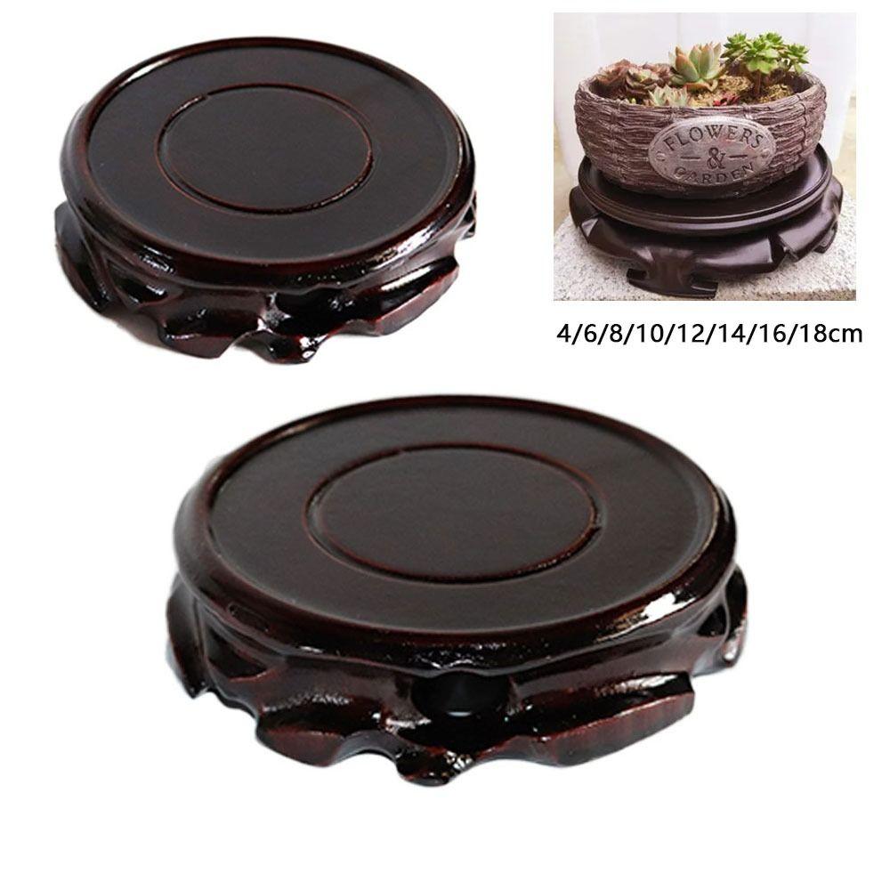 Wooden Planters Stand Ornaments Display Plant Caddy Stand New Pot Trays  Garden Supplies