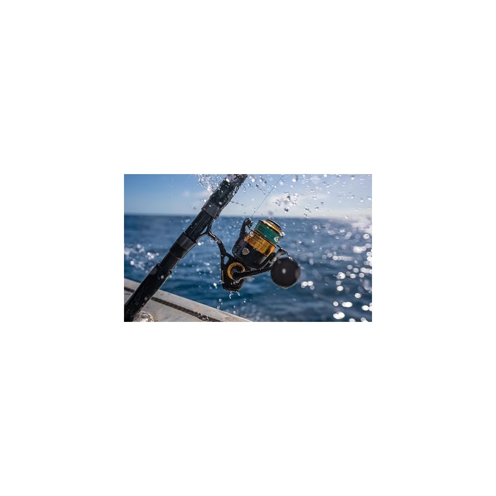 PENN Spinfisher VII 4500 Saltwater Spinning Reel, Right/Left Handle Position, IPX5 Seal, HT-100 Front Drag, Super Line Spool, Precision CNC Gear Techn