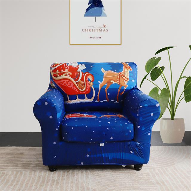 1set Weihnachten Sofa Abdeckung Stretch Sofa Schonbezüge Für Wohnzimmer Weihnachten Sessel Couch Abdeckungen Mit Kissen Abdeckung Couch Bezug