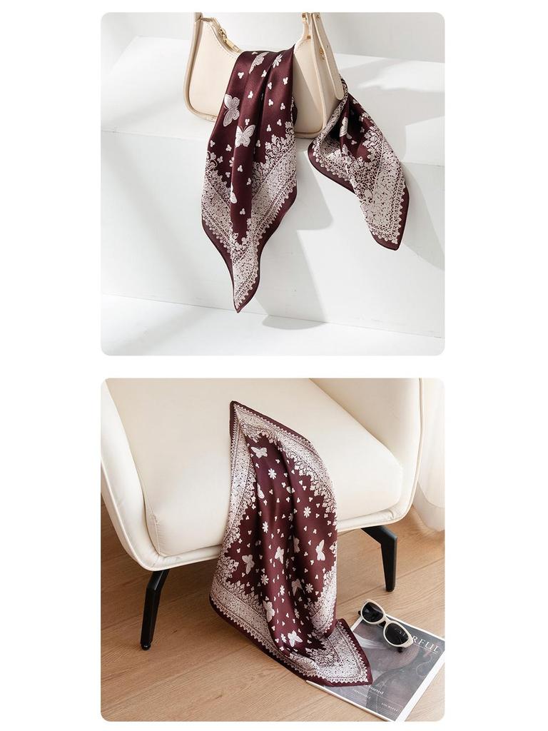 2025 Women's High-End Mulberry Silk Retro Neck Scarf - Elegant, Luxurious Gift or Self-Use