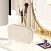 2Pcs Corduroy Travel Cosmetic Bag Portable Makeup Storage Bag Pursesarge Capacity Tampon Bag With Zipper Closure for Daily Use