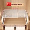 Retractable Wardrobe Storage Layered Organizer, Clothes Rack Internal Space Utilization Cabinet Pull-out Shelf, Shoe Rack