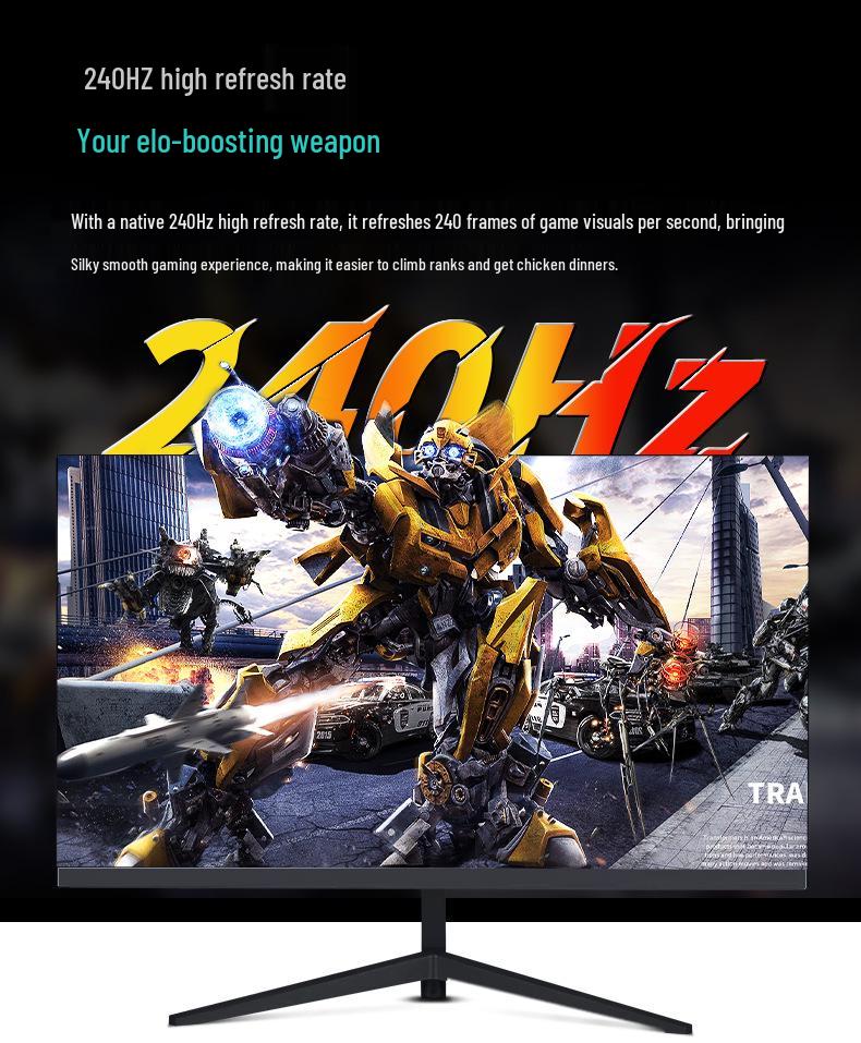 27" Ultra-Clear 240Hz 2K Esports & Office Monitor, Wall-Mountable