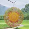 Metal Wind Spinner with Rabbit and Floral Design 360 Rotating Outdoor Decor for Garden Patio Balcony Vibrant Colors No Battery Needed