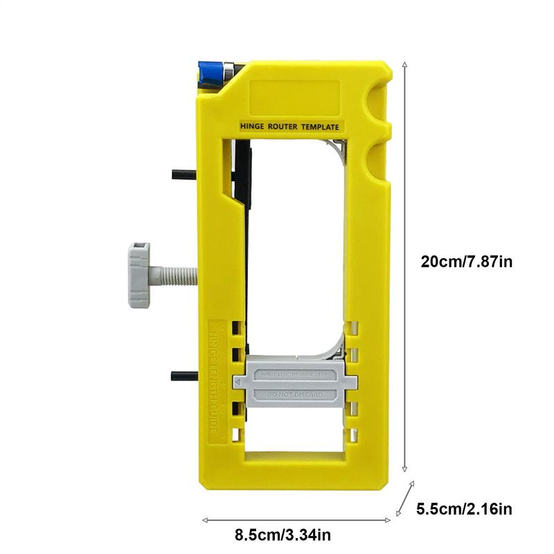 Door Hinge Installation Kit Door Hinge Router Template With Silicone Non-slip Pads No Hammer Or Chisel Cabinet Hinge Jig