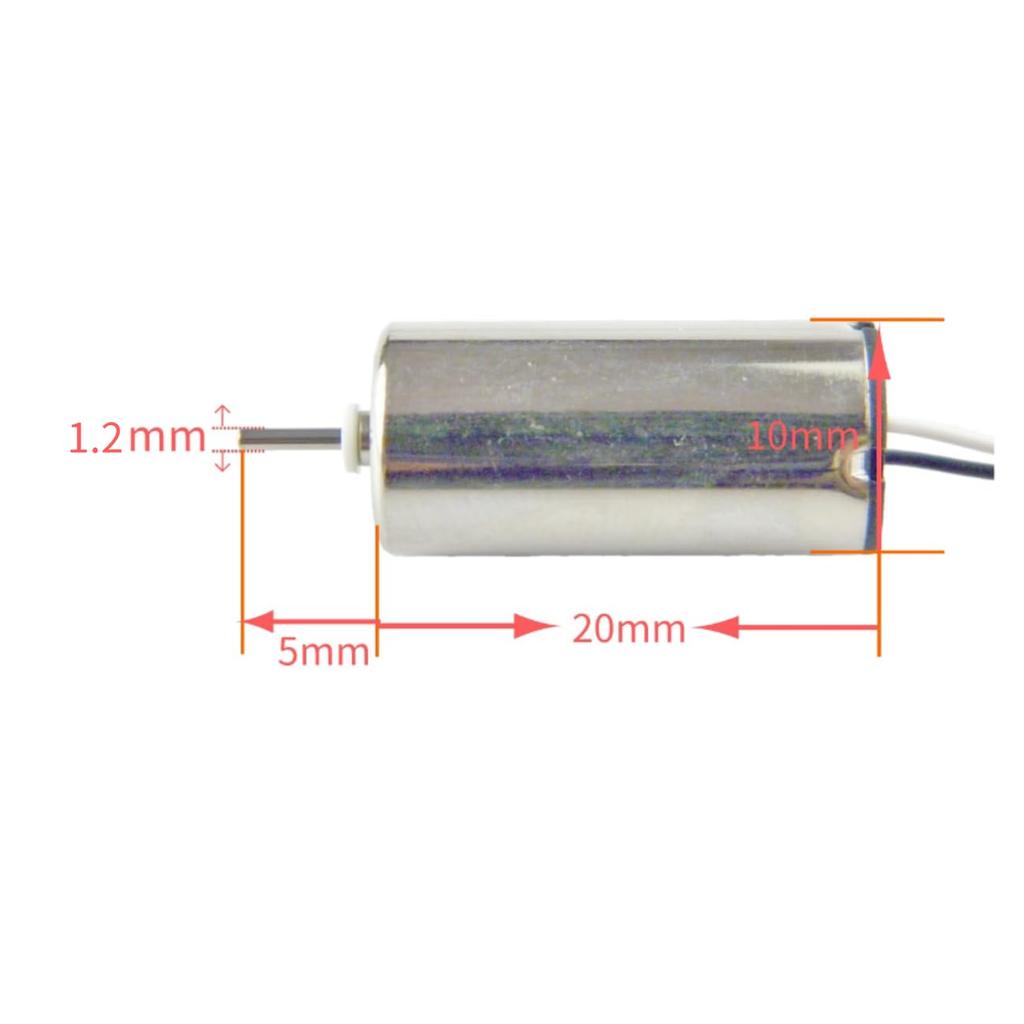 CHANCS 6PCS Drone Electric Motors 1020 3.7V 39500RPM 4.2V 45000RPM Coreless Motors for Mini Model Helicopters