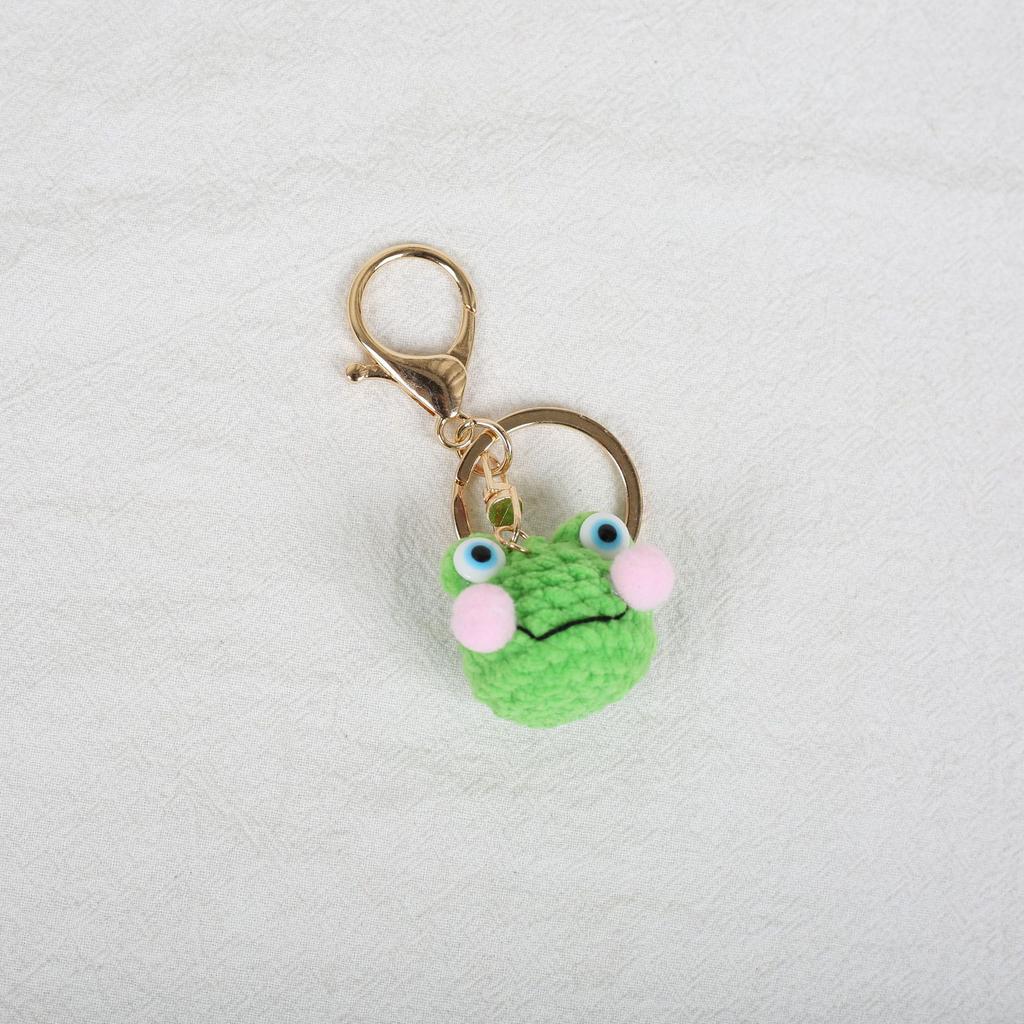 Mini Animal Doll Series Crochet Keychain Knitted Small Rabbit Doll Keyrings Mini Puppy Cute Keychain Custom Accessory