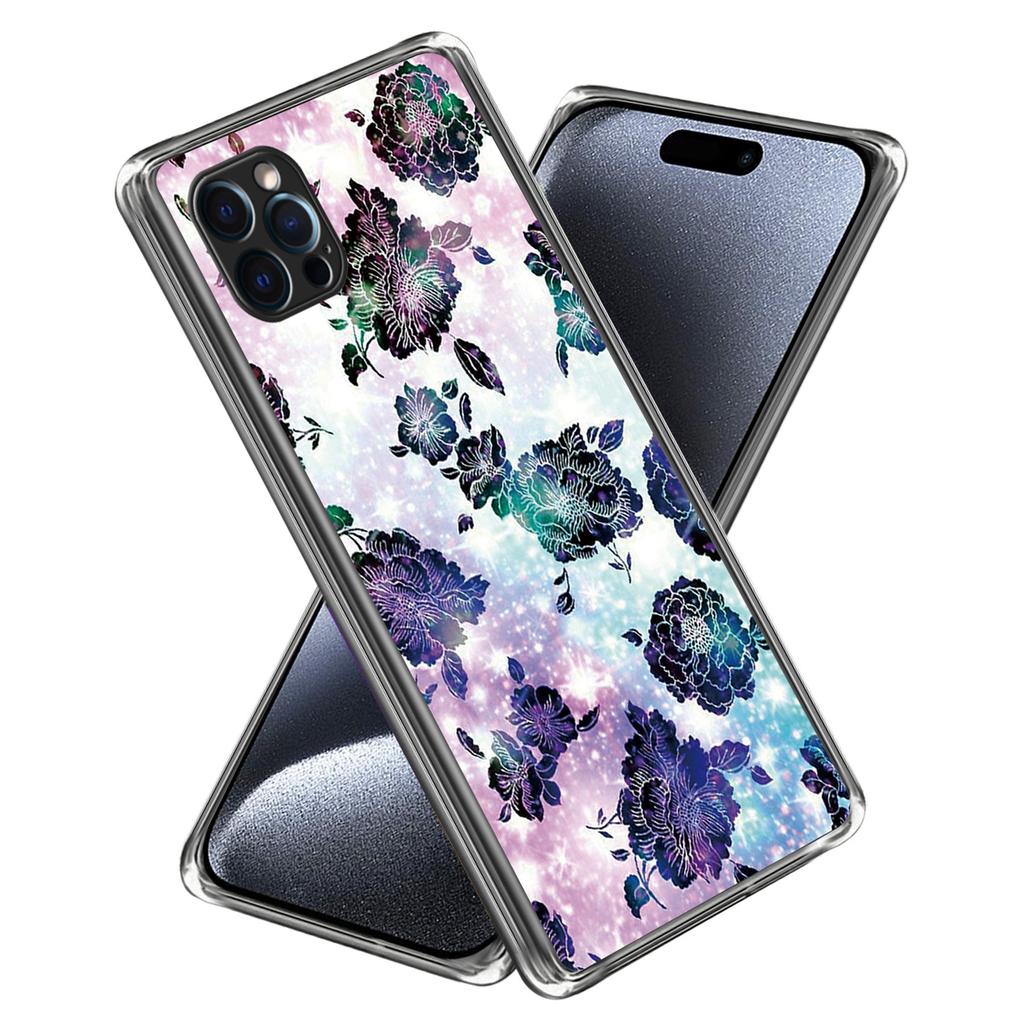 For iPhone 16 Pro Max Case Pattern Printed Shockproof TPU Phone Cover