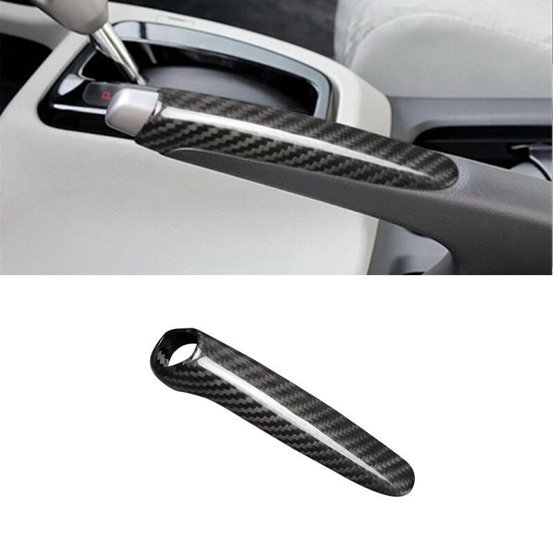 Комплект накладок на ручку КПП и ручник из углеродного волокна для HONDA CIVIC 9-го поколения 2012-2015