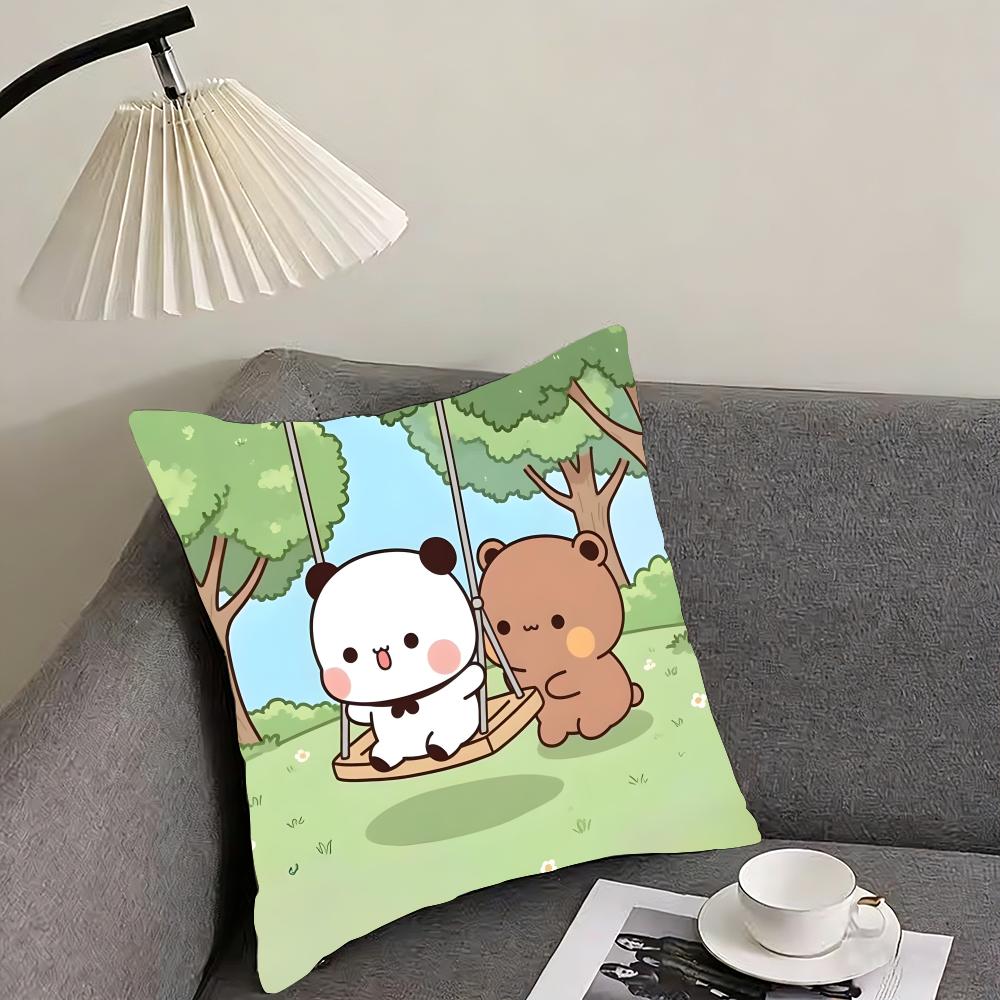 BBubu DubuU Cartoon Cushion Cover Pillowcase Ultra Soft Skin Friendly Fabric Cloud Like Comfort  Concealed Zipper