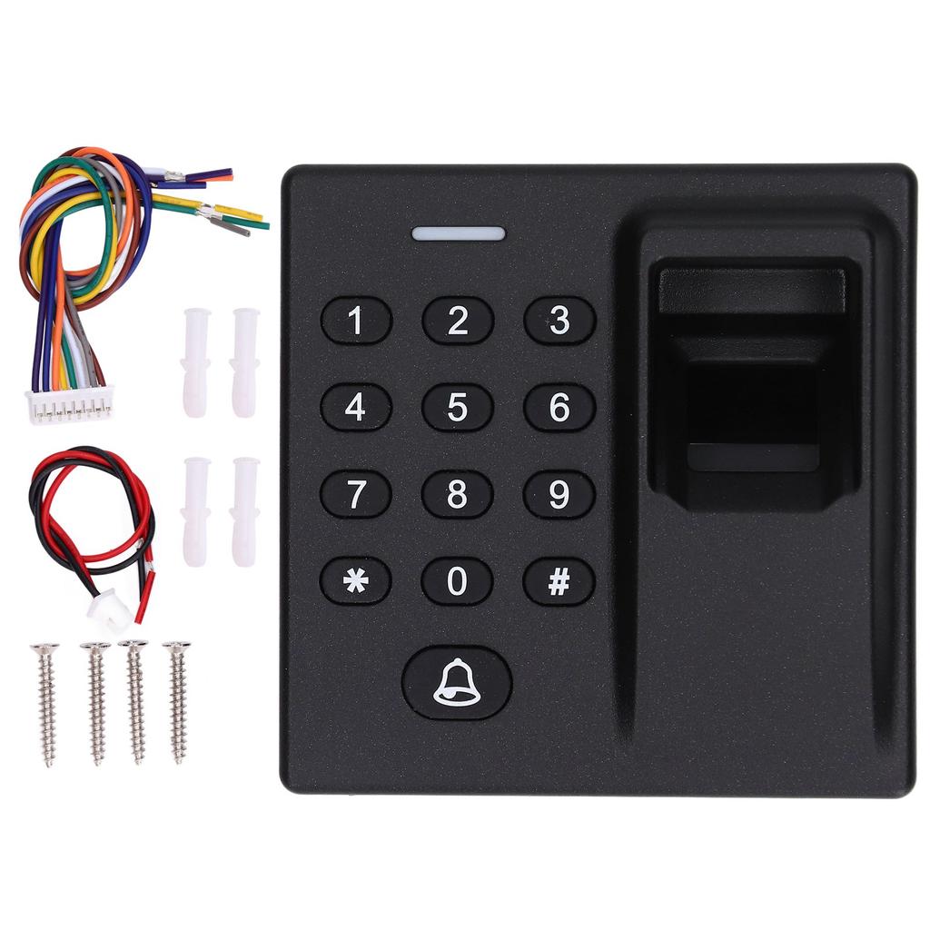 Fingerprint Door Lock Access Control ABS USB Programmable for Office Home DC 12V