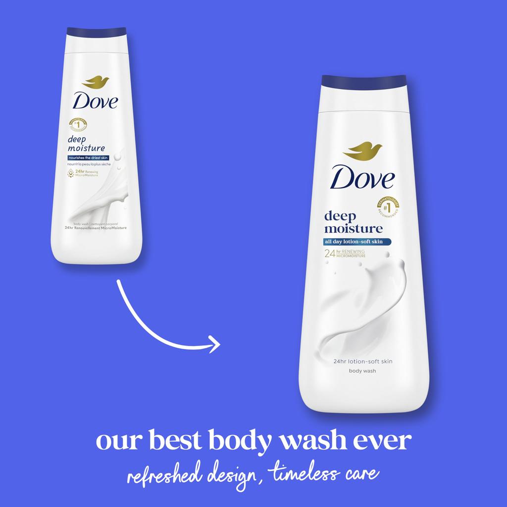Dove Deep Moisture Body Wash For Dry Skin Moisturizing Body Wash Transforms Even The Driest Skin In One Shower 22 oz