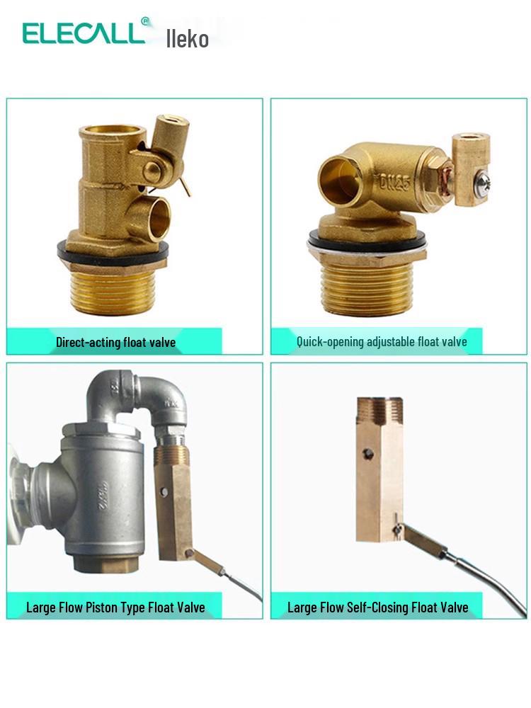 ELEKO Stainless Steel Automatic Water Level Float Valve Controller