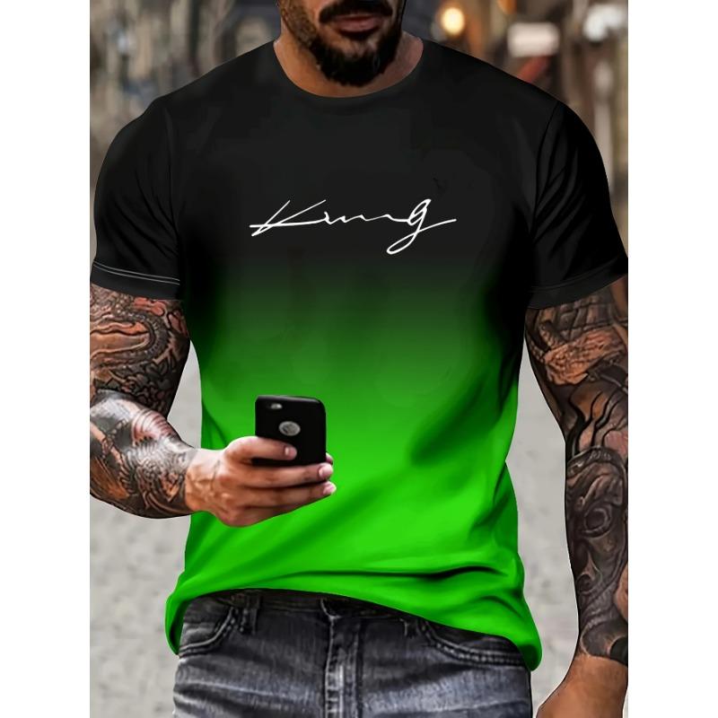 Men s Fashion 3D Digital Printed T-shirt S