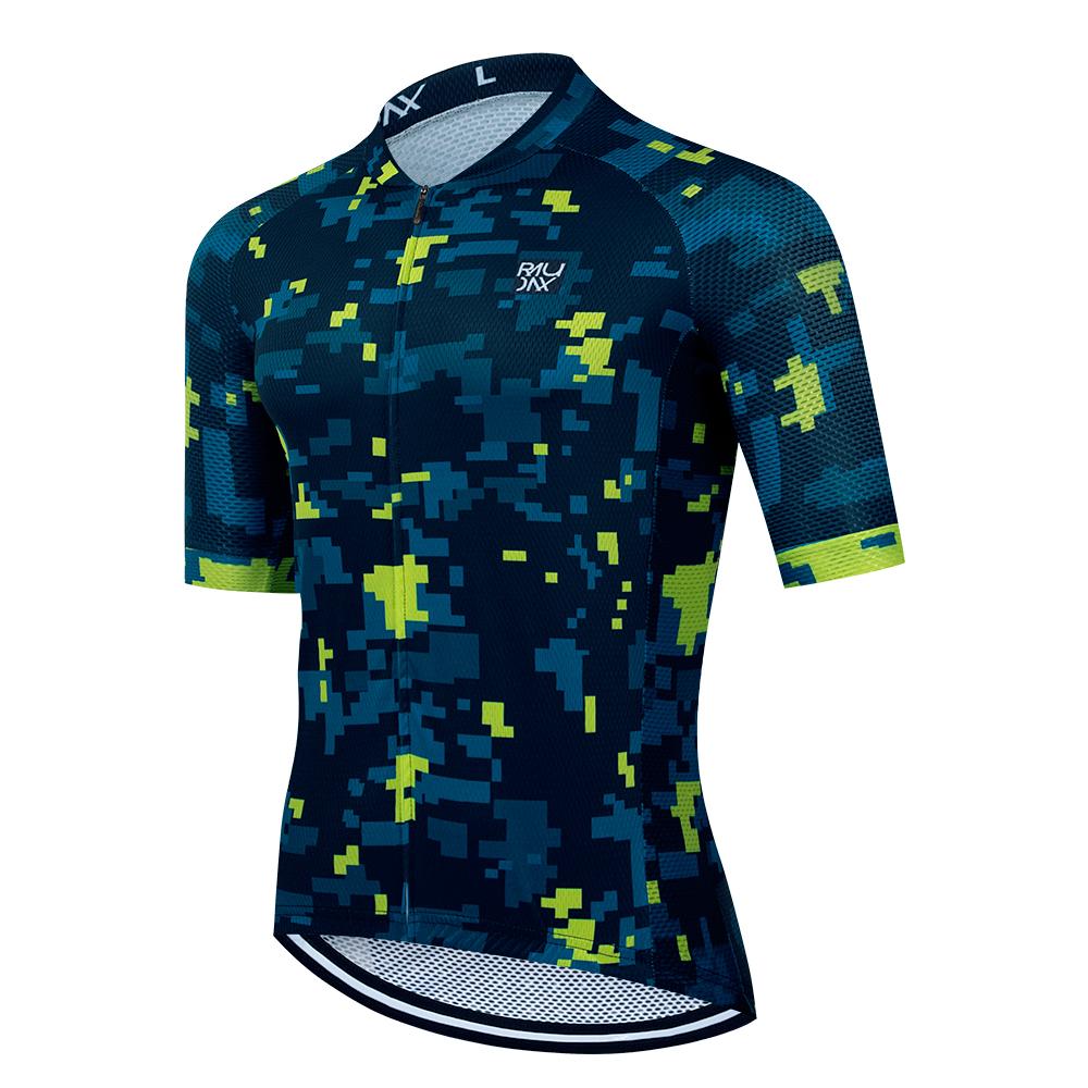 Summer Men's Short Sleeves Cycling Jersey Set Quick Dry Road Bike Breathable Bicycle Jersey MTB Cycling Bib Shorts Suit