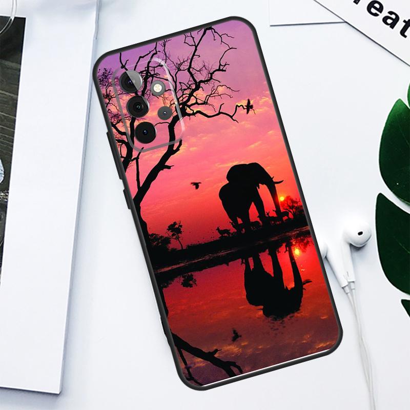 Elephant Animal For Samsung Galaxy A55 A54 A35 A15 A34 A14 A53 A33 A13 A05 A06 A16 A22 A32 A52 Phone Case