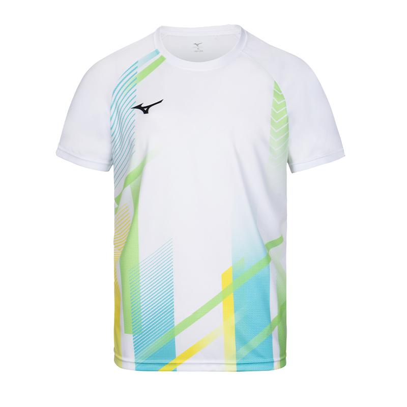 Mizuno T Shirts Unisex Crew Neck Moderate 72CA36Z1 130