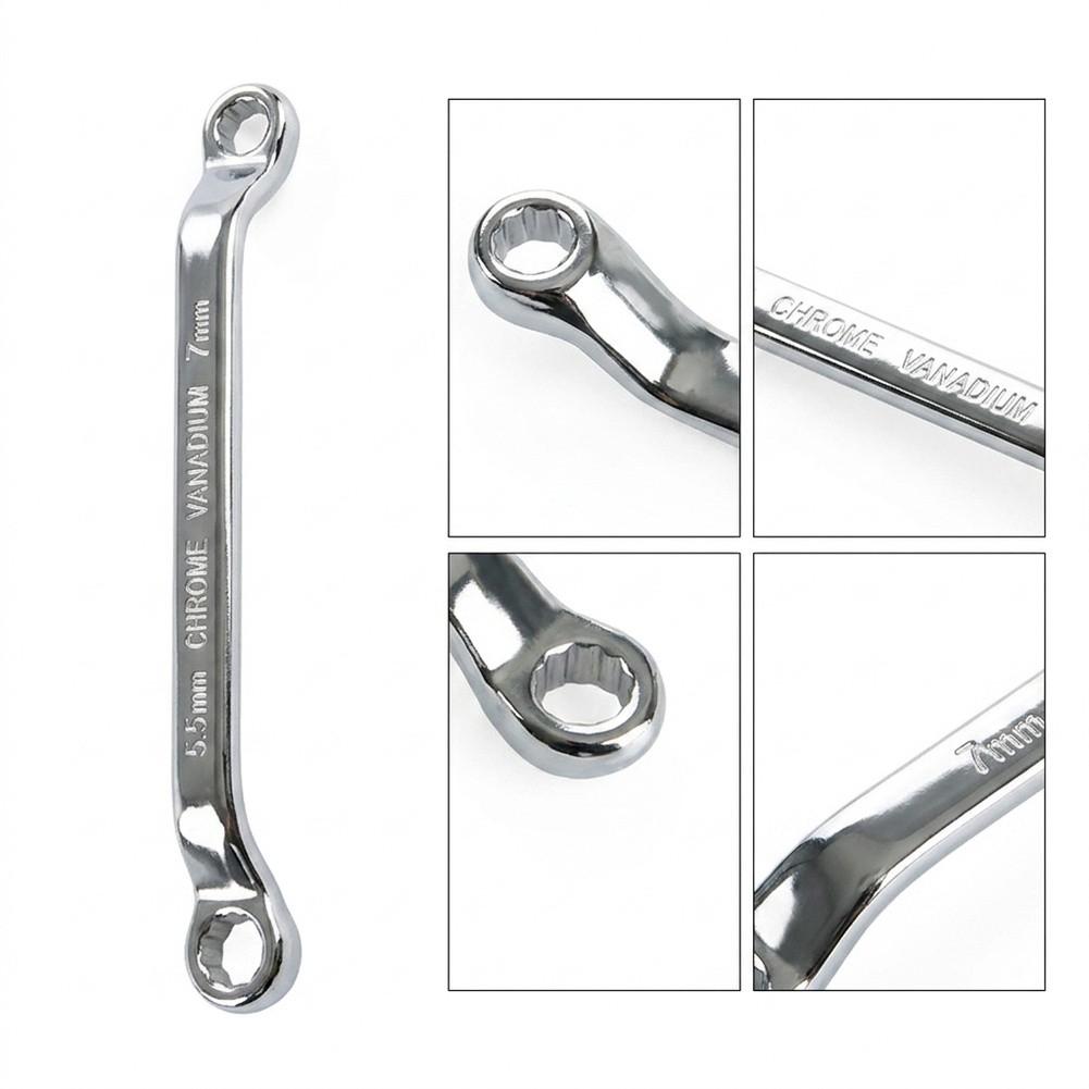 Carbon Steel End Wrench Double Ring End Wrench Offset Box