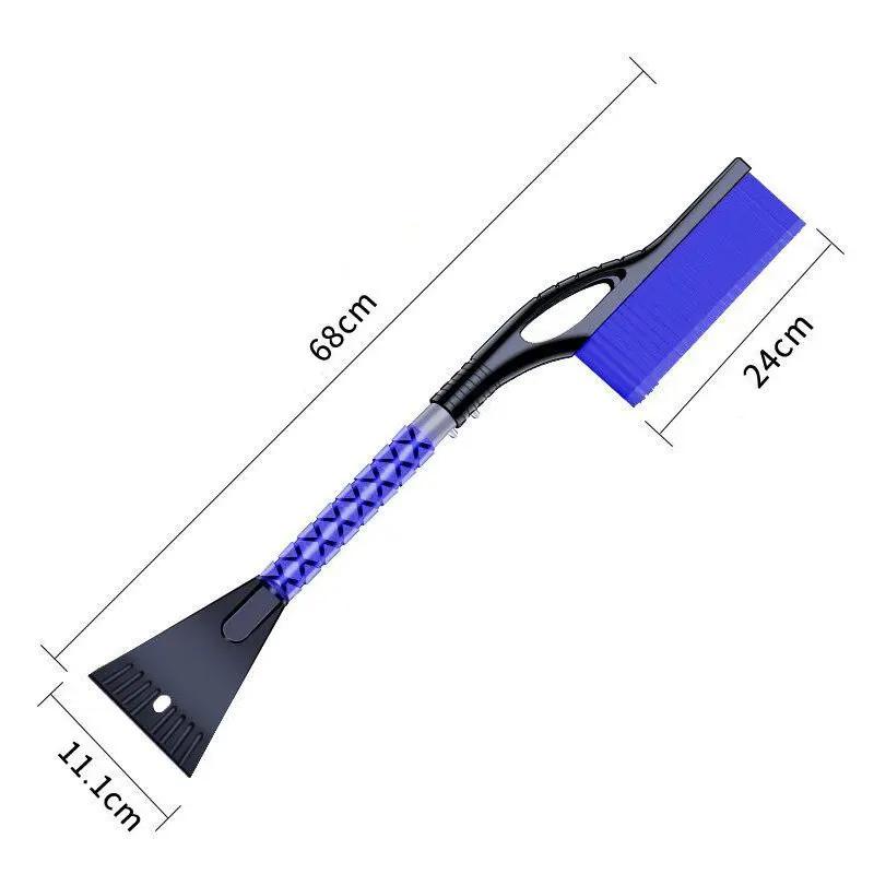 

Скребок для льда, щетка для снега, лопата, щетка для удаления автомобиля, инструмент для очистки лобового стекла, скребковый инструмент, зимний инструмент синий