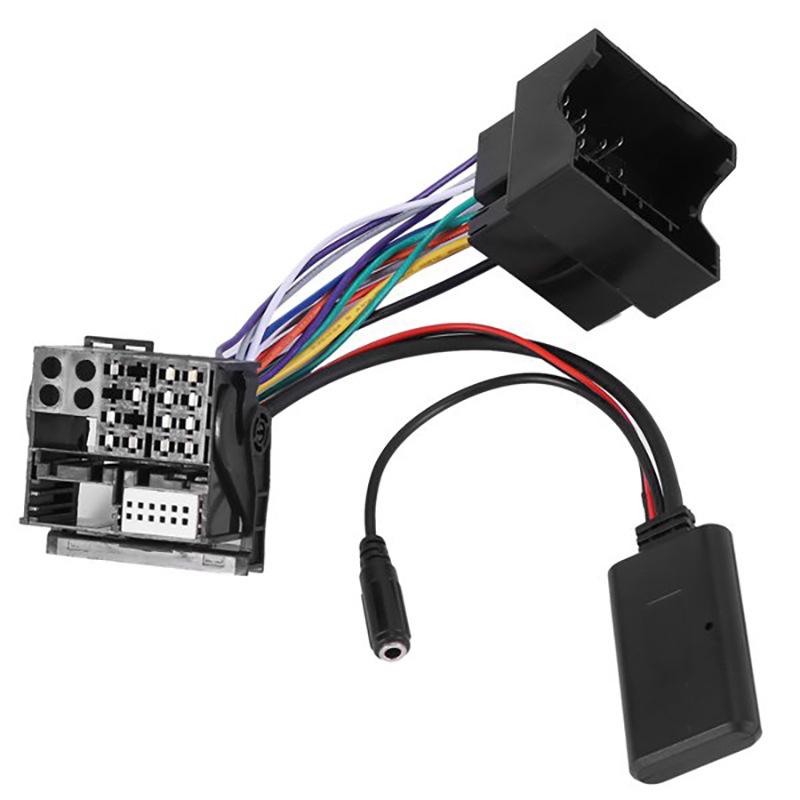 Compatible with Benz Car Audio: CD & Bluetooth Music Lossless Plug-and-Play with MIC Wiring Harness, AUX-in 20 30/50A