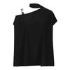 Fashion Women's Strapless Print Half Sleeve Loose Comfortable Top