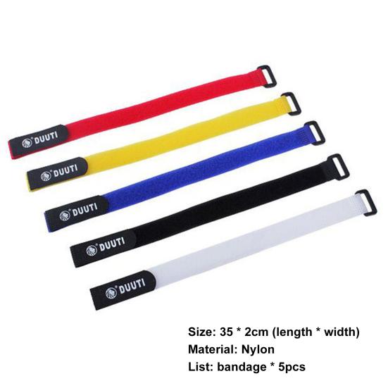 5Pcs 35cm Adhesive Pump Tie Straps Compact Multi-function Wear Resistant Nylon Bike Ties