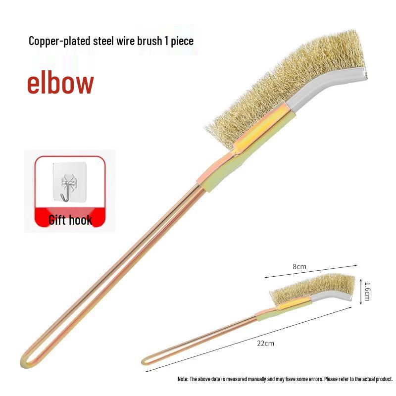 Steel Wire Cleaning Brush with Handle for Grill and Kitchen Rust Removal