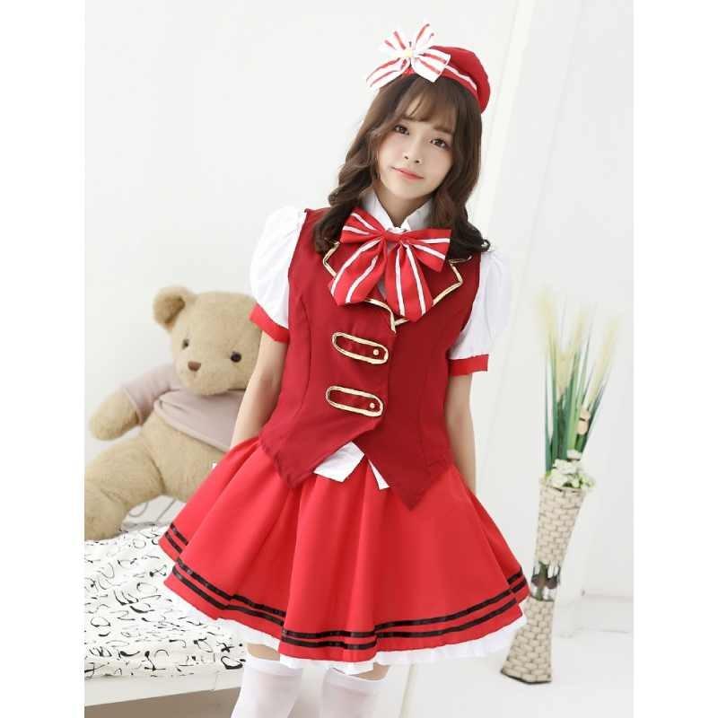 Go Chuumon Wa Usagi Desuka Kafuu Chino Cosplay Cosutme Female Anime School Attire With Polyester Fabric For Role Play