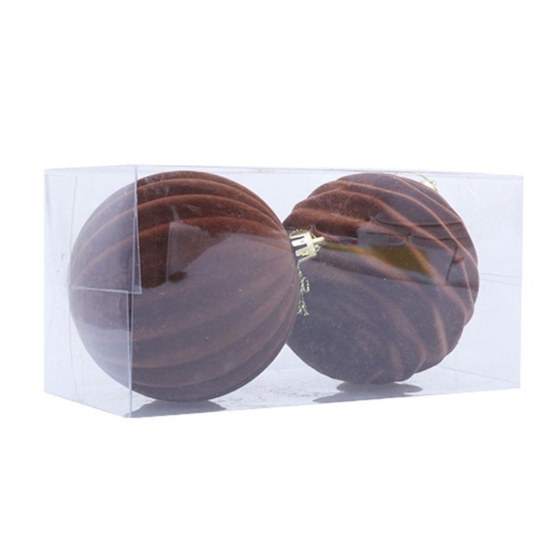 2Pcs Christmas Baubles Ornament Shatterproof Decorative Baubles For Tree Wreath