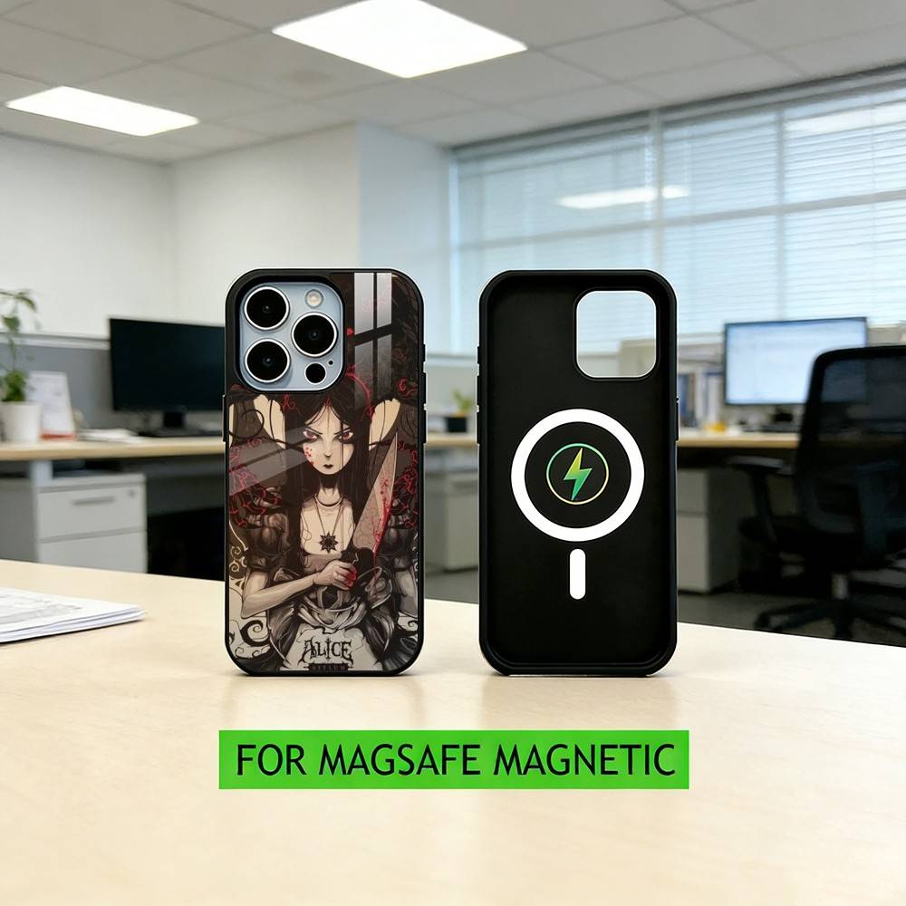 A-Alice M-Madness R-Returns  Phone Case For iPhone17,16,15,14,13,12,11 Plus,Pro Magnetic with Magsafe Wireless Charging