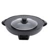 Hot Pot Elektrischer Grill Runder Koreanischer BBQ Grill Hotpot Elektrischer Rauchloser Grill für Zuhause Familienparty Treffen US-Stecker 110V