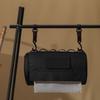 Black Outdoor Camping Toilet Paper Holder Waterproof Hanging Kitchen Roll Storage Bag