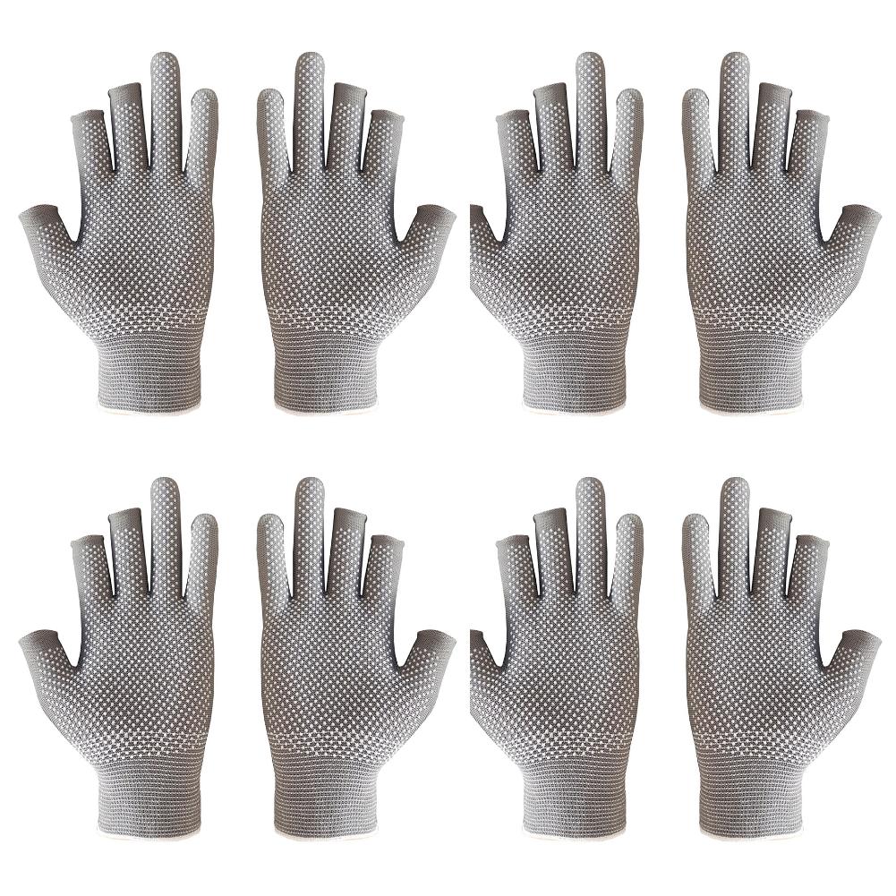 3 Fingers Cut Universal Fishing Gloves Half Finger Summer Outdoor Angling Sunscreen Anti-Slip Gloves Sports Fishing Accessories