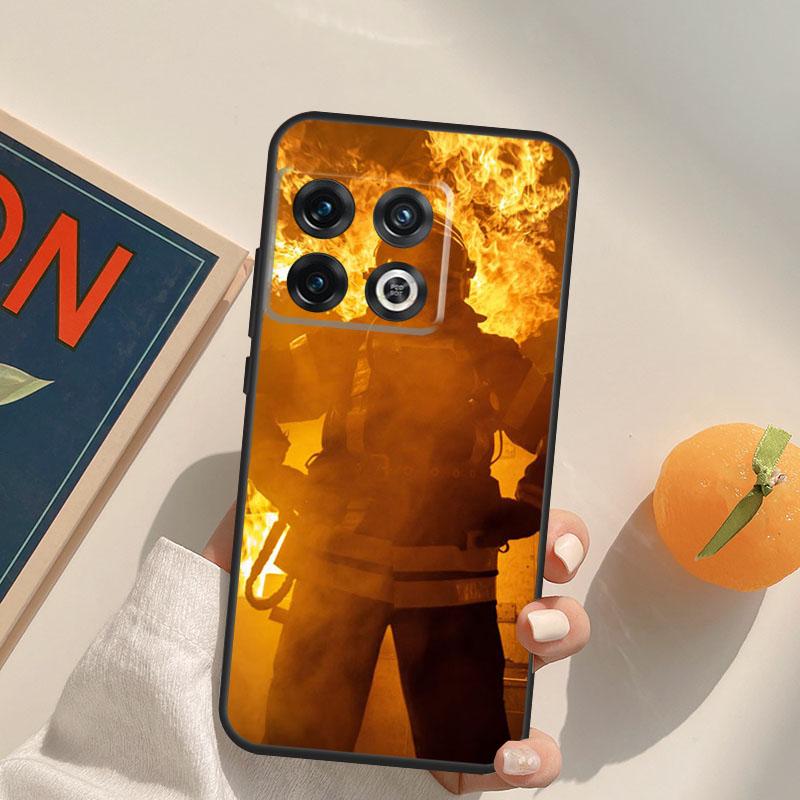 Firefighter Heroes Fireman Cool Case For OnePlus 13R 12R 10R 13T 10T 11 12 13 15 OnePlus Nord 5 CE 2 3 4 Lite N20 N30 Cover