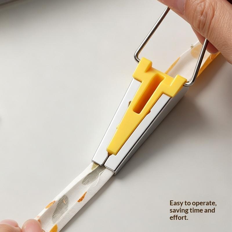 4Pcs Bias Tape Maker Set Multifunctional Cloth Binding Tool Portable Quilting Sewing Accessory for DIY Handmade Gifts
