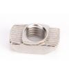 100Pcs T slot Nut Nickel Plating Carbon Steel Sliding Fasteners for Aluminium Profiles(M8 )