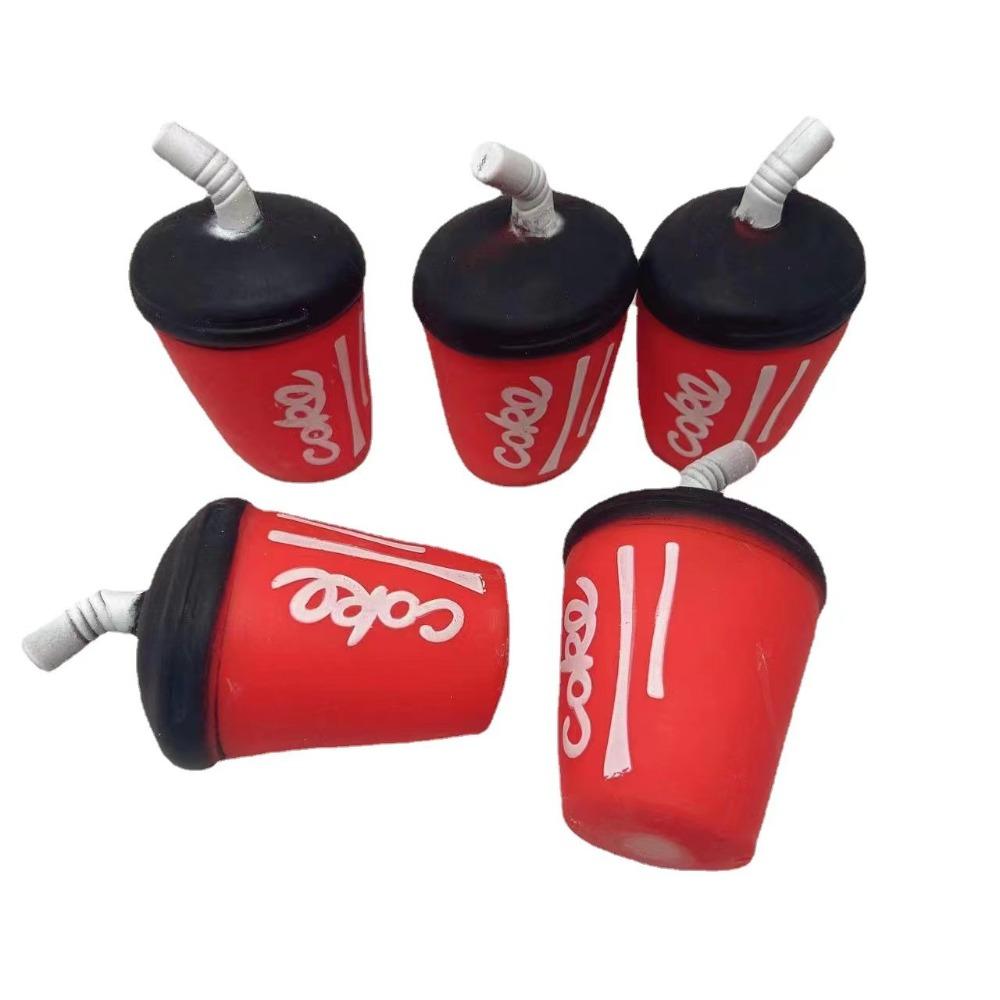 Creatieve Cola Beker Bloem Squishy Langzaam Terugspringende Bal Kinderspeelgoed Hand Knijpen Voor Dagelijkse Stressverlichting En Stemmingsontlading black