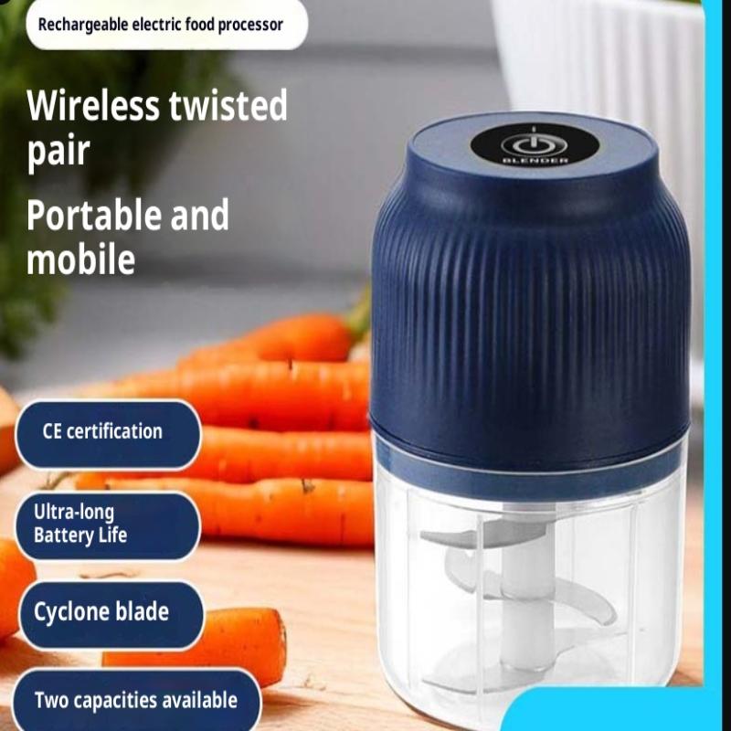 Portable Electric Garlic Masher Mini Food Vegetable Garlic Chili Meat Grinder Chopper