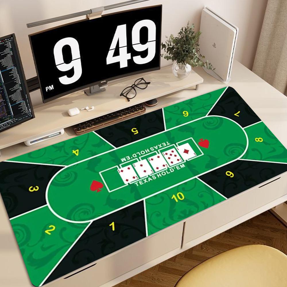 Texas Poker Mat Thick Rubber Tablecloth Nonslip Game Layout Mat Tabletop Holdem Mats For Home Entertainment Board Game HYBXXC