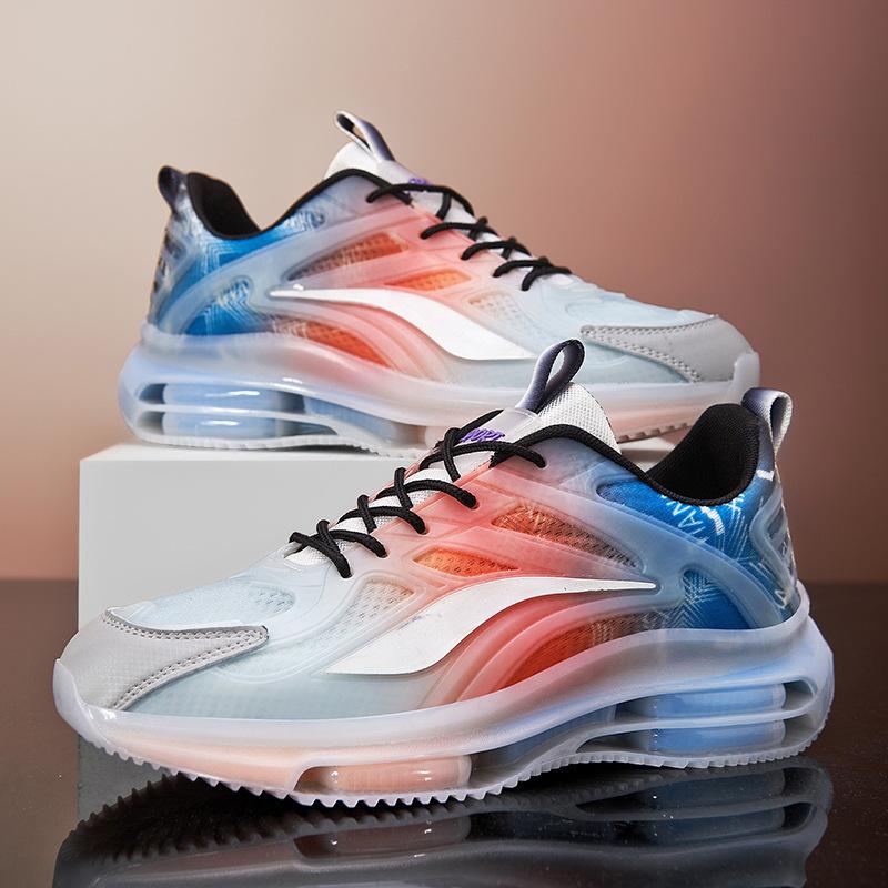 Large Size Spring and Summer Breathable Mesh Casual Sports Shoes Air Cushion Soft Sole Dad Trendy Shoes