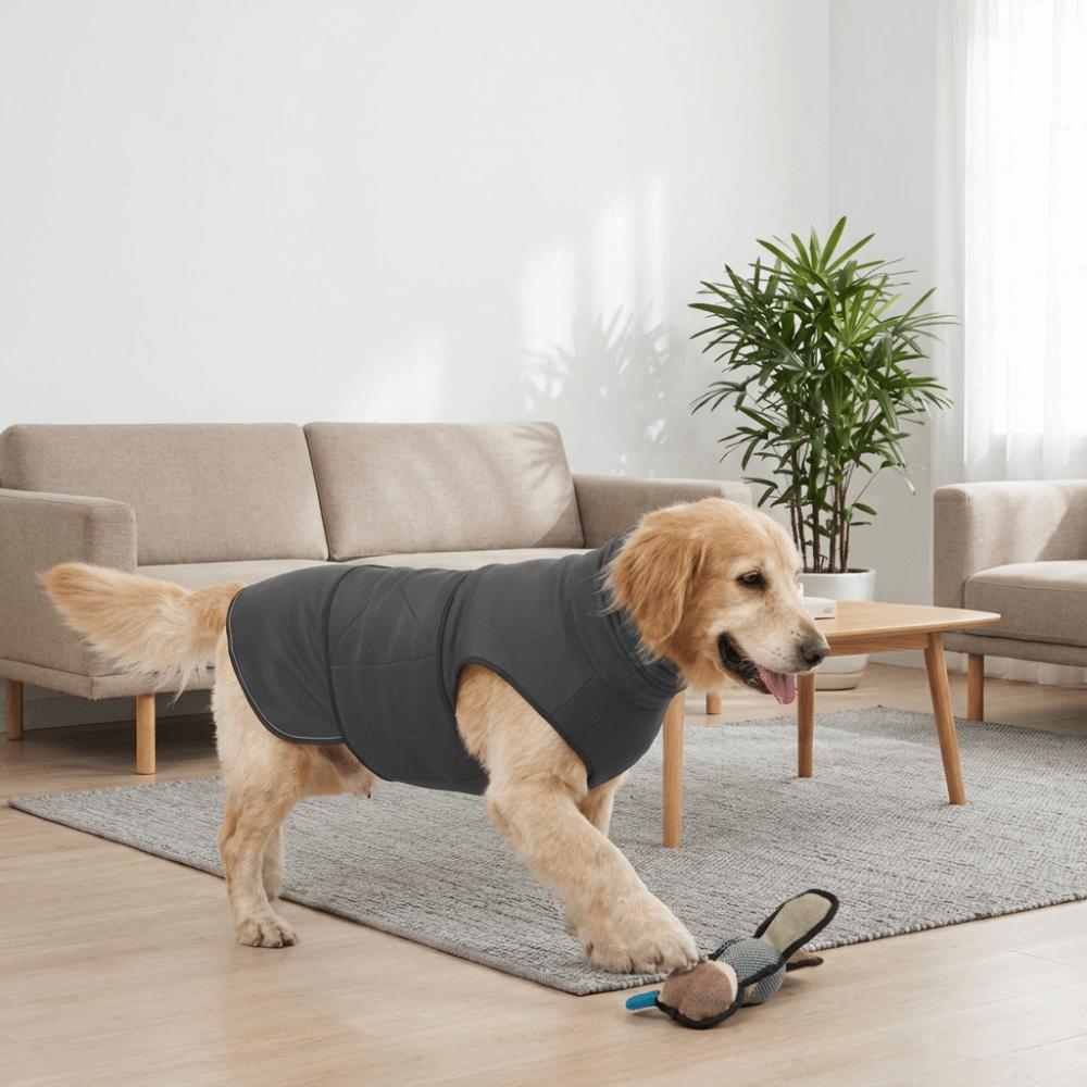 Windproof Dogs Calming Jacket Reflective Dog Soothing Clothes Dog Anxiety Vest  Home Travel