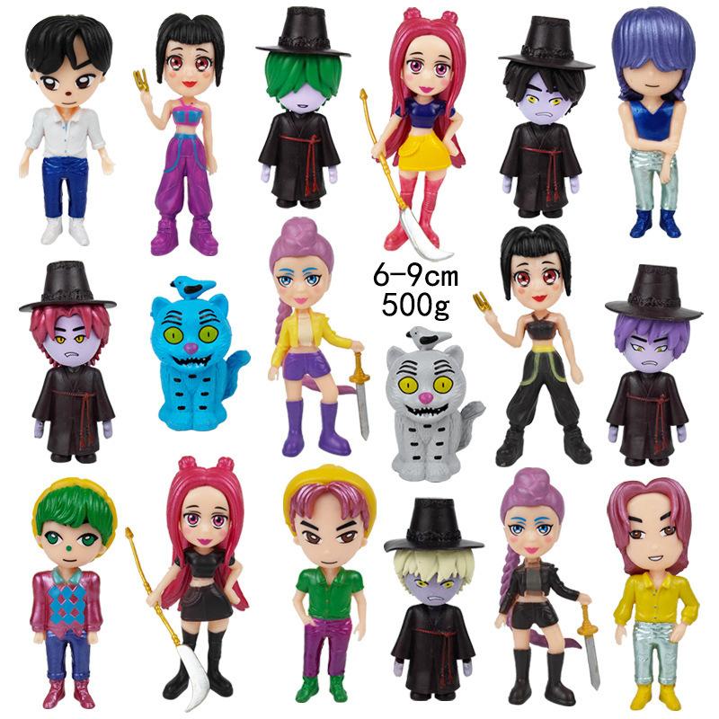 Kpop Demon Hunters Figure Toy Derpys Tiger Huntrix Rumi Zoey Mira Sussy Figure K Pop Demon Hunters Goods Merch Figurine Ornament