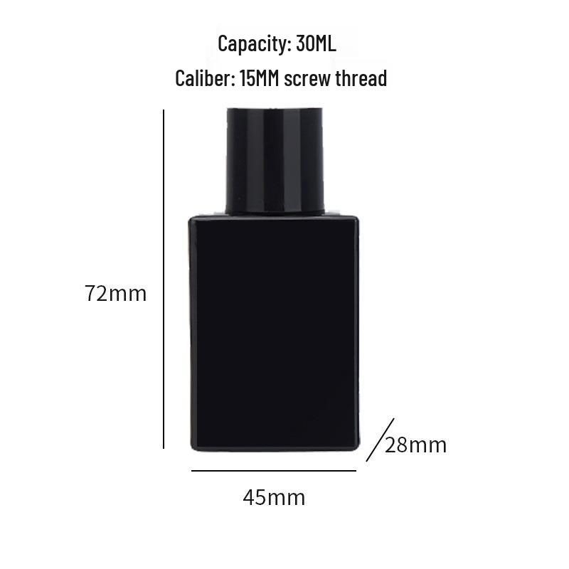 Square Glass Perfume Bottle with Bayonet and Pump Spray