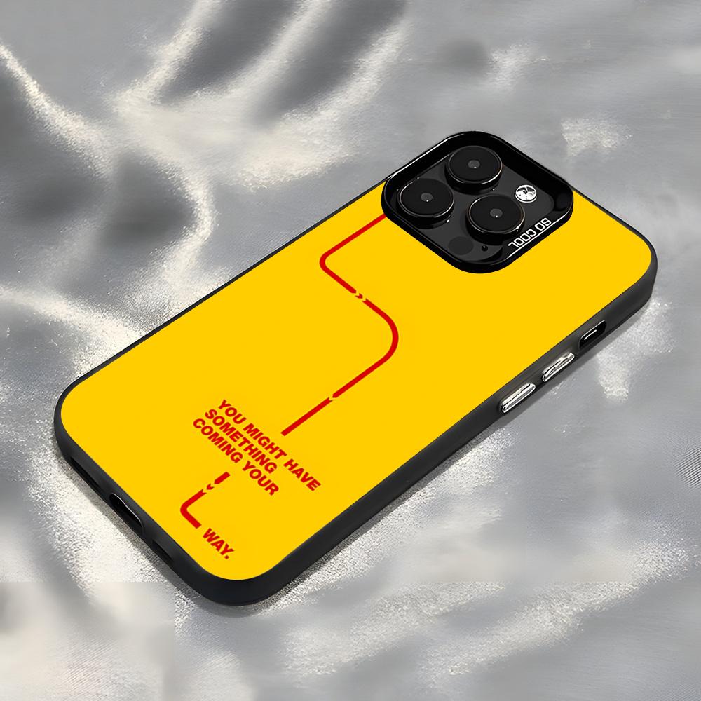 Brand DHL Logo Phone Case For IPhone17 Air 16 15 14 Plus 13 12 11 Pro 7 8 XS Max XR Silver Black Bumper Case